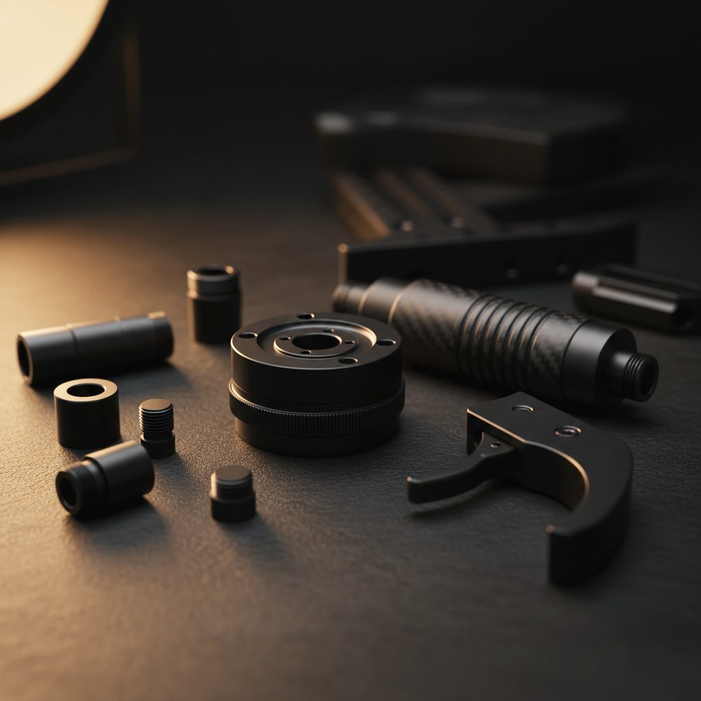 Precision machined Zbroia components